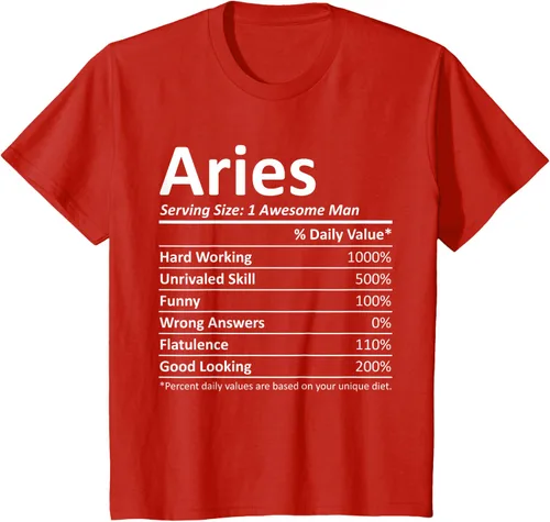 Vista 3 de ARIES Nutrition - Camiseta divertida de regalo con nombre personalizado para cumpleaños, Negro, S