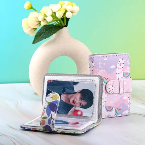 Vista 5 de Mini álbum de fotos de 28 bolsillos para mini película, foto de 2x3, tarjeta de fotos Kpop, álbumes cartera libro para Mini 12 11 40 7+ EVO 90 Alpaca