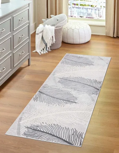 Vista 8 de Unique Loom Finsbury Collection - Alfombra de área (2 x 3 pies, rectangular, gris/marfil)