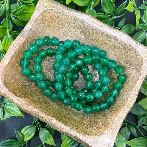 Vista 273 de Gem Avenue Handmade Round Bead Stretch Bracelet Unisex Natural Stone Beaded Jewelry for Men & Women, Elastic Wristband for Daily Wear