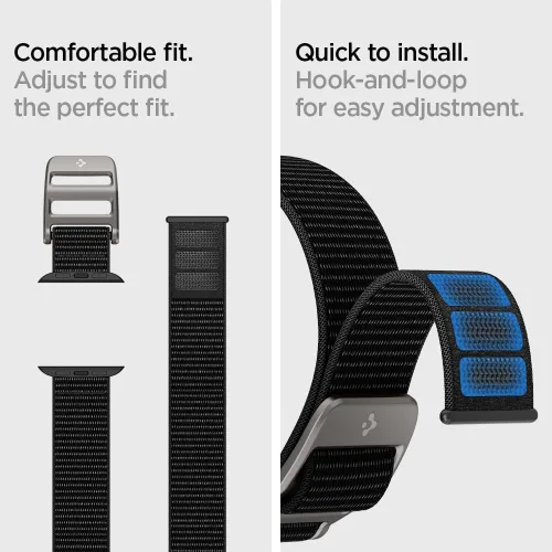 Vista 8 de Spigen Funda resistente y correa DuraPro Flex diseñada para Apple Watch de 45/1.732 in Series 11/9/8/SE3/SE2/7/6/SE/5/4