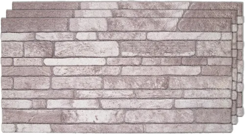 Vista 62 de IZODEKOR Paneles de pared 3D con efecto ladrillo, revestimiento, aspecto de piedra, revestimiento de espuma de poliestireno para sala de estar