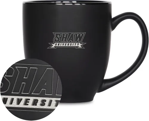 Vista 138 de Rico Industries - Taza de cerámica mate negra con grabado láser estándar de 15oz para NCAA (escuelas T & U) - Para bebidas calientes o frías
