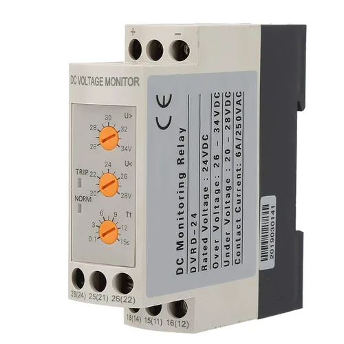 Vista 6 de Relé de monitoreo de sobretensión de bajo voltaje Disyuntor Módulo de control ajustable DC 12V/24V/36V/48V (DC24V)