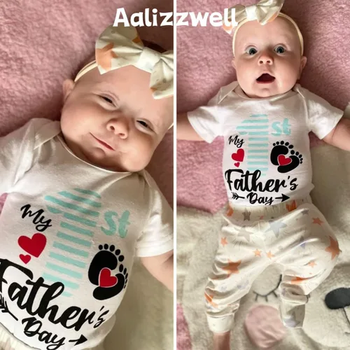 Vista 3 de Aalizzwell Traje de bebé del 4 de julio