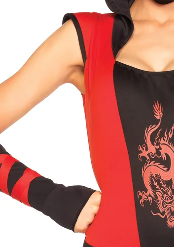 Vista 3 de Leg Avenue disfraz de ninja asesina para mujer
