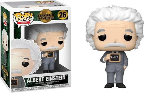 Vista 2 de POP Icons: World History - Figura de vinilo de Albert Einstein Funko (incluye funda protectora de caja compatible), multicolor, 3.75 pulgadas