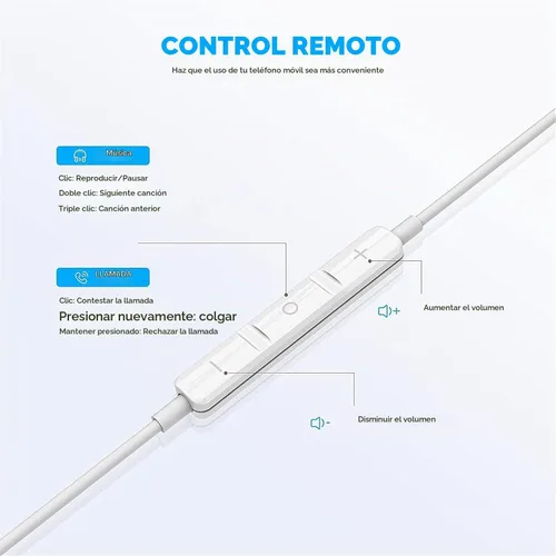 Vista 3 de Auriculares USB C para iPhone 17 16 15 Pro Max iPad Pro Auriculares Tipo C con Cable Auriculares con Micrófono y Control Remoto Cancelación de Ruido