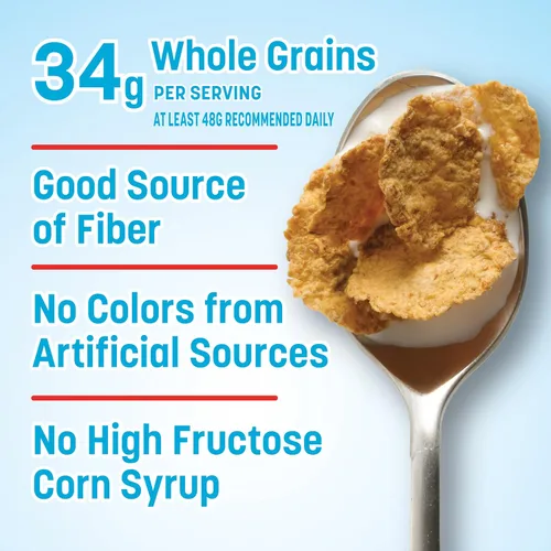 Vista 4 de Total Cereal de desayuno, 100% valor diario de 11 vitaminas y minerales, cereales integrales, 16 onzas