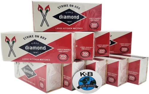 Vista 7 de Strike On Box Matches (3 cajas de 300) velas multiusos para chimenea, parrilla, barbacoa, cocina, campamento y muchas otras ocasiones, incluye un