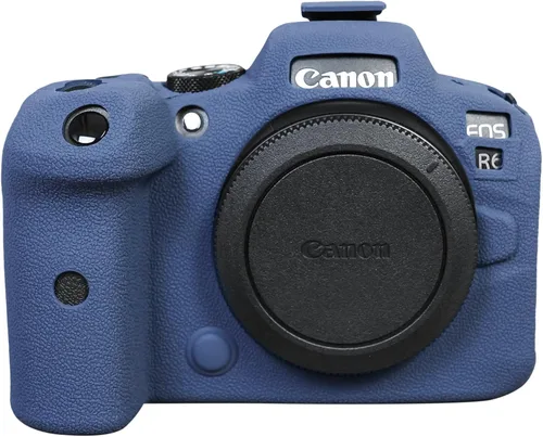 Vista 8 de Funda EOS R6, Rieibi Funda protectora de silicona para cámara Canon EOS R6 - Negro