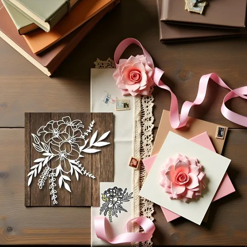 Vista 4 de Troqueles de flores para hacer tarjetas, troqueles de metal, plantillas de corte de flores, plantillas de corte de flores, álbum de recortes, álbum