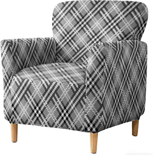Vista 36 de HAOYONG - Funda elástica de terciopelo para silla de banquete, fundas para sillas de 1 pieza, fundas para sillones de sofá, funda suave para sillón