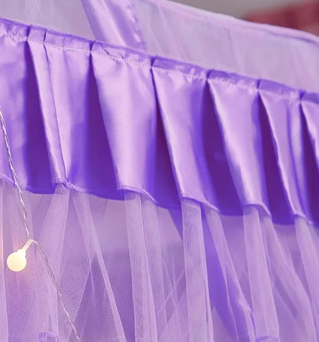 Vista 5 de Mengersi Dosel de Cama para Niñas, Cortinas de Dosel para Cama, Dosel para Cortinas de Cama, Cortinas de Cama de Princesa, Regalo de Cumpleaños