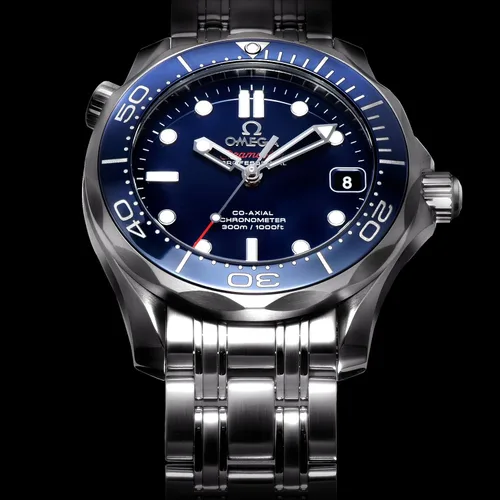 Vista 5 de Omega Seamaster300 - Reloj automático suizo para hombre plateado Reloj de buceo