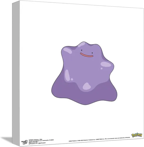 Vista 10 de Trends International Gallery Pops Pokemon - Arte de pared Ditto, versión enmarcada negra, 12 x 12 pulgadas