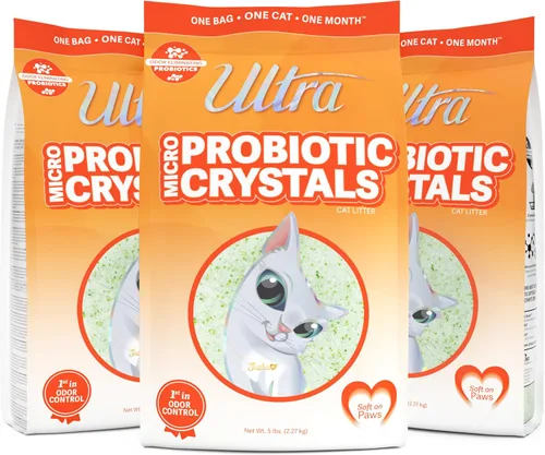 Vista 11 de Ultra Pearls Arena Premium para Gatos - 99.9% Libre de Polvo, Bajo Rastreo, Suave en las Patas, Sin Fragancia - 15 Libras Total