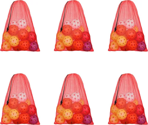 Vista 9 de GSE Games & Sports Expert Bolsa de malla con cordón para béisbol, pelotas de pickleball, pelotas de golf, gimnasio, equipo de natación, lavandería