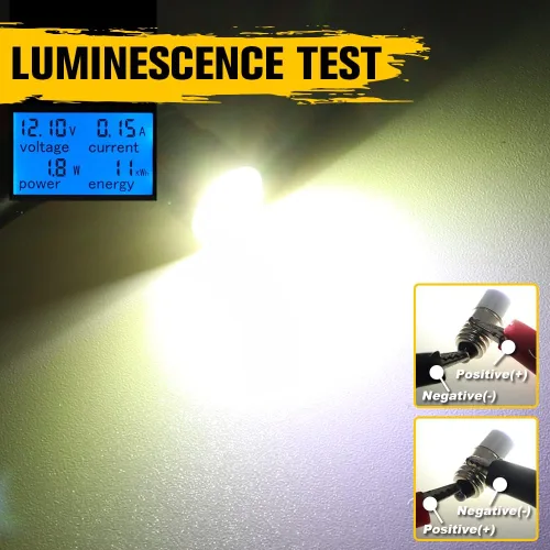 Vista 3 de Bombilla LED E10 actualizada, 3 W AC/DC 6-30 V, kit de conversión de bombilla LED para linterna, linterna de bicicleta, luz de trabajo, bombillas