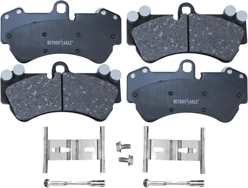 Vista 2 de Detroit Axle - Pastillas de Freno Delantero para 04-08 13 VW Touareg, 03-10 Porsche Cayenne, Pastillas de Freno Cerámica 2004 2005 2006 2007 2008