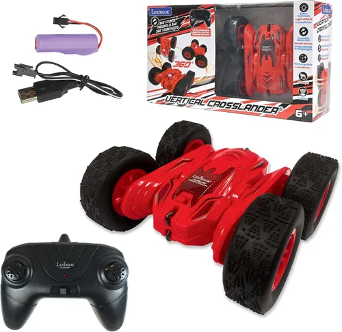 Vista 21 de LEXiBOOK - Crosslander Luminous Terrain Car, control remoto de muñeca, recargable, kit de acción electrónica, blanco/naranja