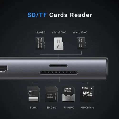 Vista 7 de UGREEN Concentrador USB-C 9 en 1 Revodok Pro 10Gbps 4K HDMI