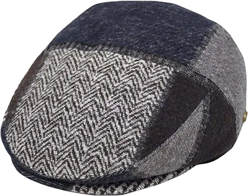 Vista 20 de Epoch Gorra de conducción de cabbie de lana de espiga para hombre