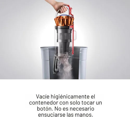 Vista 9 de Dyson Ball Animal 3 Aspiradora vertical extra, con cable, 290 AW, cabezal limpiador de barra de motor para todos los pisos, 3 modos de succión