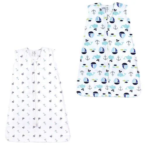 Vista 51 de Luvable Friends - Saco de dormir para bebé sin mangas, diseño unisex, Saco de dormir de algodón sin mangas, saco de dormir, manta, 0-6 meses