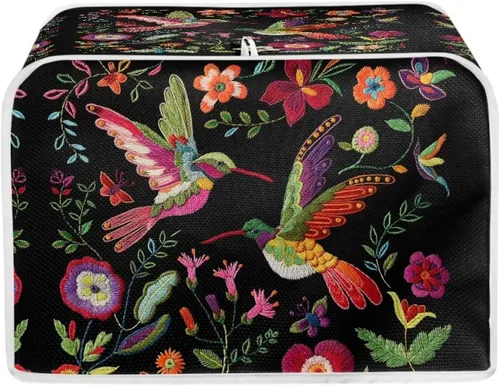 Vista 15 de Fundas decorativas para tostadora de notas musicales otoñales de 2 rebanadas para electrodomésticos de cocina pequeños, cubierta reversible