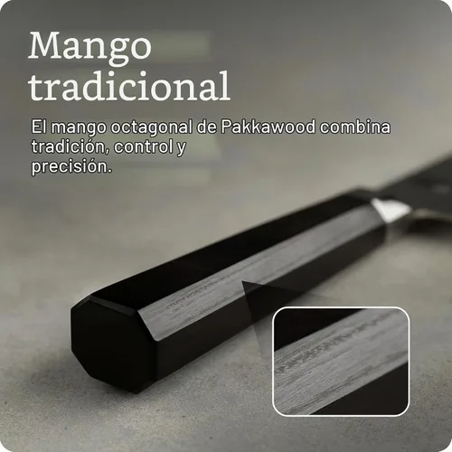 Vista 4 de Shun Cuchillo Kiritsuke de doble núcleo de 8 pulgadas, cuchillo de chef maestro, ideal para la preparación integral de alimentos, auténtico cuchillo