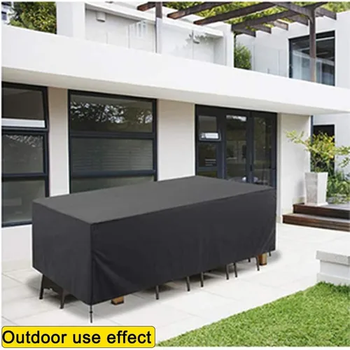 Vista 4 de Patio Furniture Covers, Outdoor Furniture Cover Waterproof, Backyard Lawn and Balcony Lounge Sofa Covers 17.7*15.7*9.8inch