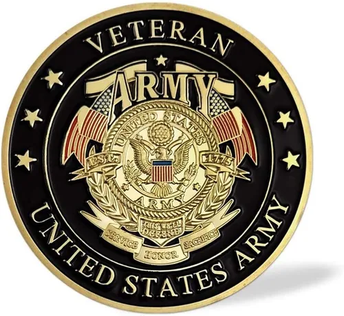 Vista 3 de Moneda militar soldado del ejército de los Estados Unidos - Moneda de desafío