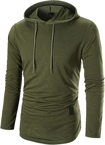 Vista 2 de EELHOE Men's Sweatshirts Novelty Long Sleeve Lightweight Tops with Hood Regular Fit Breathable Stylish Pullover