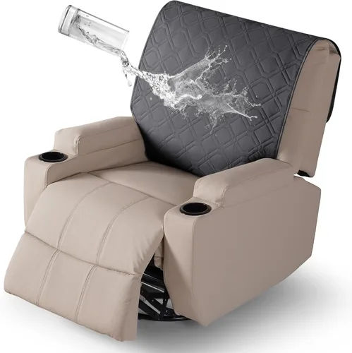 Vista 9 de VANSOFY Fundas para sillas reclinables, 100% impermeables, funda para respaldo reclinable, funda antideslizante para silla de perro, protector