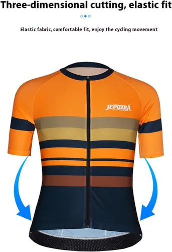 Vista 4 de Camisetas de ciclismo de verano para hombre, manga corta, secado rápido, camisa de ciclismo de montaña, traje de carreras, chaqueta de ciclismo