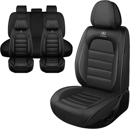 Vista 12 de Fundas de asiento de coche para Jeep Commander 2006-2010, funda de asiento de PU de cuero suave impermeable y transpirable con bolsillos