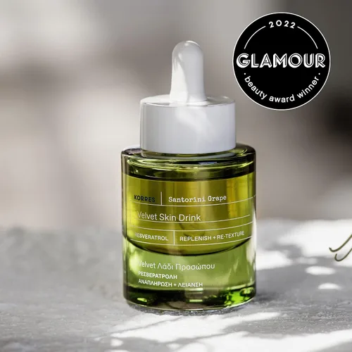 Vista 5 de KORRES Santorini Grape Poreless Skin Power Duo - Bebida para piel de crema y terciopelo, juego de 2 piezas
