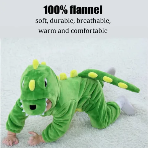Vista 4 de Disfraces de animales para bebé, unisex, mameluco para Halloween