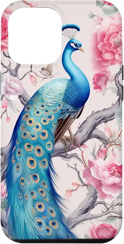 Vista 26 de Chinoiserie Peacock Rose Garden Case for iPhone 17