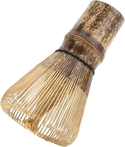 Vista 6 de Fdit Batidor de té verde matcha, cepillo japonés, accesorios de té para hacer té (120 puntas)