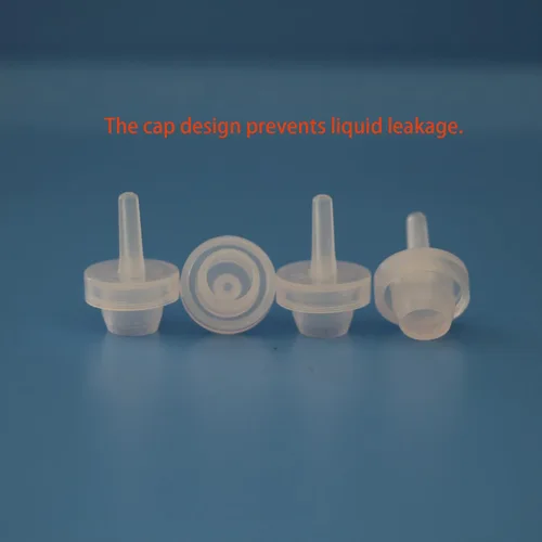Vista 4 de Botella de plástico de LDPE de 2.0 fl oz con punta larga suave y exprimible para líquidos, tapa a prueba de niños, con mini embudo y etiqueta