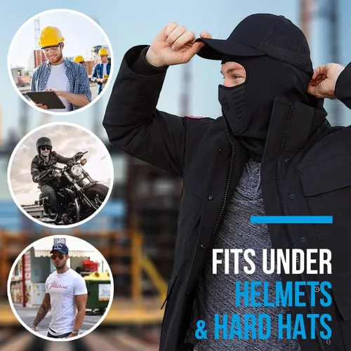 Vista 3 de Self Pro Balaclava Ski Mask - Face Mask for Men Women - Cold Weather Gear for Skiing Snowboarding Motorcycle Riding
