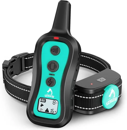 Vista 10 de PATPET Collar de Entrenamiento para Perros Collar de Choque para Perros con Control Remoto - 3 Modos de Entrenamiento, Pitido, Vibración y Choque
