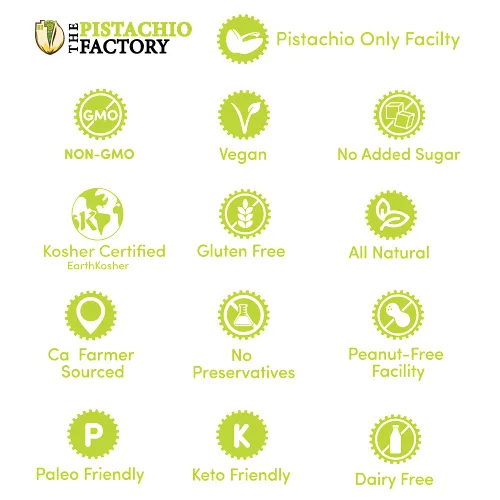 Vista 3 de Mantequilla de pistacho - cruda sin sal - 100% pistacho, vegana, kosher, alta en proteínas, sin azúcares añadidos, apta para alérgicos,