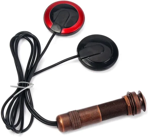 Vista 8 de VICASKY 2 pastillas de mandolina con sensor interno de micrófono piezoeléctrico Jack de 1/4 pulgadas mejora tu sonido acústico