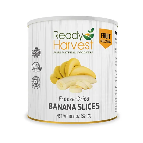 Vista 8 de Ready Harvest Alimentos deshidratados - Chips de manzana Alimentos de emergencia Kits de campamento y supervivencia Lata #10 Vida útil de 25