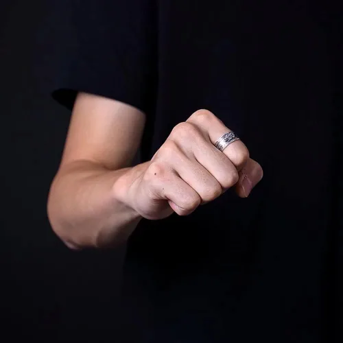 Vista 8 de Anillos de dragón PiXiu de Feng Shui para hombres y mujeres, anillo de la buena suerte para el éxito de la riqueza de plata esterlina anillos