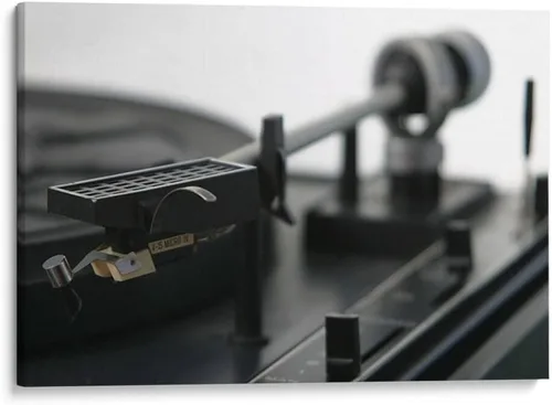 Vista 9 de Canvas Lab Turntable II by Renee W. Stramel 11 x 7 in Fine Art Framed Print, Frame Color: Black, With Mat Architecture, Black and White