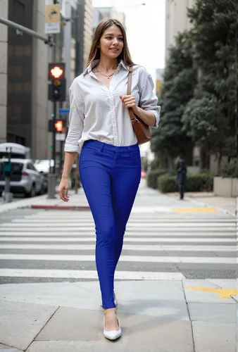 Vista 5 de Hybrid & Company - Pantalones ultraelásticos para mujer, cómodos y ajustados, para el trabajo y ocasiones informales